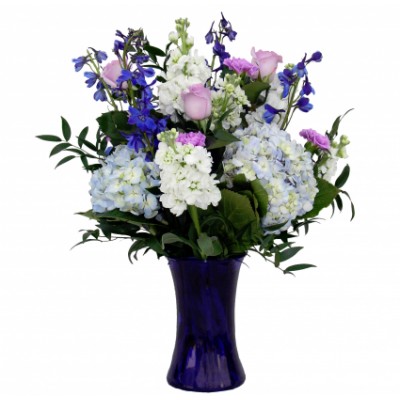 Bouquet de fleurs Blue Bliss